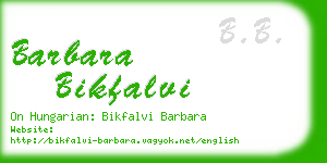 barbara bikfalvi business card